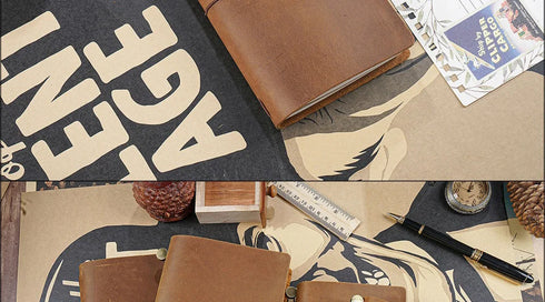 100% Genuine Leather Journal Travel Notebook
