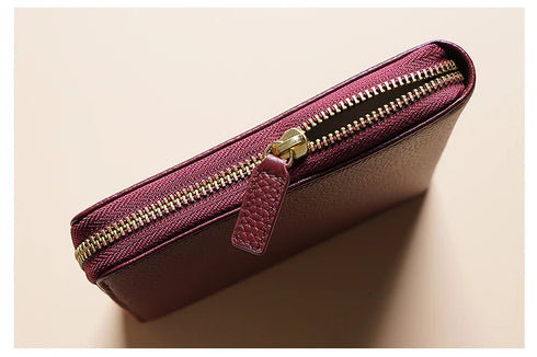 Moterm Genuine Pebbled Grain Leather B6 Zip Cover with Top Pocket Cowhide Planner Zipper Notebook Organizer Agenda Journal Diary