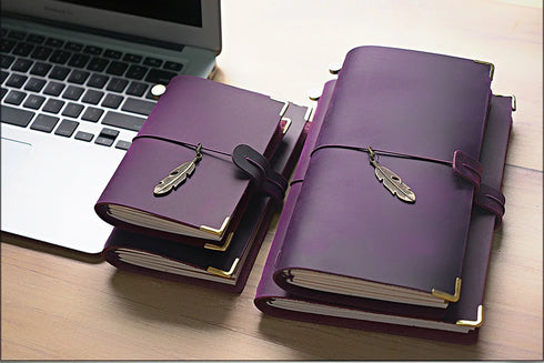 100% Genuine Leather Journal Travel Notebook