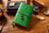 100% Genuine Leather Travel Journal Embossed Flower Cover