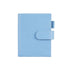Moterm Firm Pebbled Grain Leather Sky Blue Color Genuine Cowhide Planner Rings Notebook Cover Diary Agenda Organizer Journey