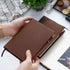 Genuine Natural Leather Cover A5 A6 B6 Journal Outdoor Travel Note Book Pen Clip Solid Retro Durable