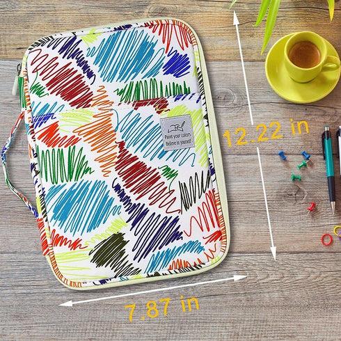 Extra Large Pencil Case Pen Case Cute Travel Case Marker Case Triple Layer Case | Fits 92 or 192 Pens