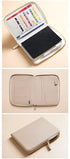 Moterm Genuine Pebbled Grain Leather B6 Zip Cover with Top Pocket Cowhide Planner Zipper Notebook Organizer Agenda Journal Diary