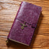 100% Genuine Leather Travel Journal Embossed Flower Cover