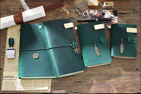 100% Genuine Leather Journal Travel Notebook