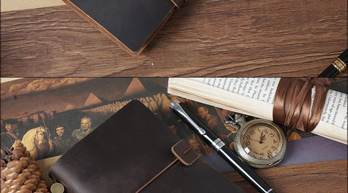 100% Genuine Leather Journal Travel Notebook