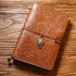 100% Genuine Leather Travel Journal Embossed Flower Cover