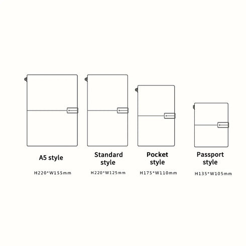 100% Genuine Leather Journal Travel Notebook