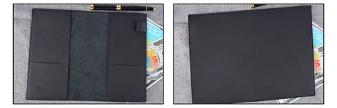 Genuine Natural Leather Cover A5 A6 B6 Journal Outdoor Travel Note Book Pen Clip Solid Retro Durable