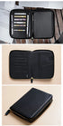Moterm Genuine Pebbled Grain Leather B6 Zip Cover with Top Pocket Cowhide Planner Zipper Notebook Organizer Agenda Journal Diary
