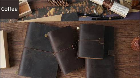 100% Genuine Leather Journal Travel Notebook