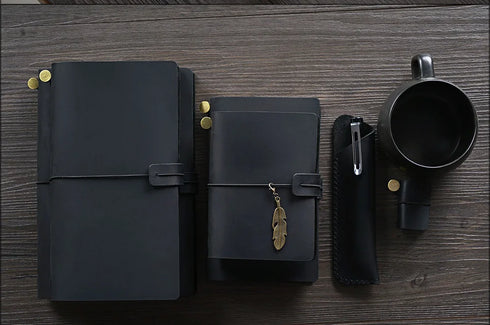100% Genuine Leather Journal Travel Notebook