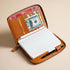 Moterm Genuine Pebbled Grain Leather B6 Zip Cover with Top Pocket Cowhide Planner Zipper Notebook Organizer Agenda Journal Diary