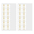 MIDORI Chiratto Index Label Months Gold Colors Planner Index Tabs Notebook Index Tabs Multi-color Index Tabs Multi-color Index Labels