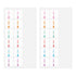 MIDORI Chiratto Index Label Months Rainbow Colors Planner Index Tabs Notebook Index Tabs Multi-color Index Tabs Multi-color Index Labels