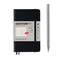 Leuchtturm1917 2021 BLACK Horizontal Pocket Weekly Planner & Notebook Softcover | A6