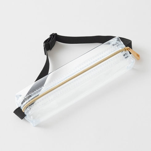 CLEAR SEPIA Midori Book Band Pen Case B6-A5 Midori Pen Case Canvas Pen Case Adjustable Midori Adjustable Pencil Case
