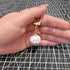SAPPHIRE Blue JAPANESE OMAMORI Cat Kitty Planner Charm Good Luck Bell Good Luck Charm Water Tone Bell | 2 X .080 Inches