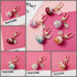 JAPANESE OMAMORI RED Cat Kitty Planner Charm Good Luck Bell Good Luck Charm Water Tone Bell | 2 X .080 Inches