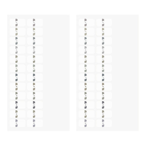 Midori Chiratto BLUE SMALL NUMBERED Index Label Colors Planner Index Tabs | 82606006