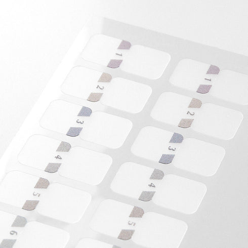 Midori Chiratto PINK SMALL NUMBERED Index Label Colors Planner Index Tabs | 82605006