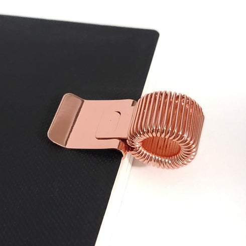 GOLD Metal Spring Pen Clip Pen Holder | Holds Large Pens Too