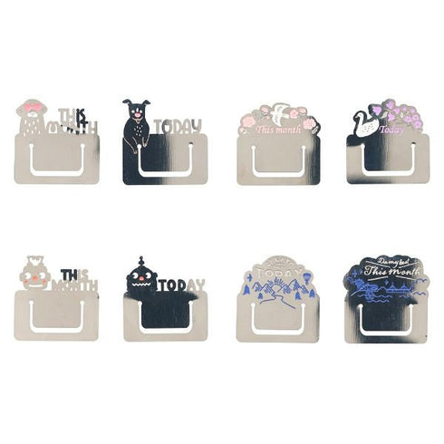 Mark's FLOWER S Index Clips Stainless Steel Bookmark Clip Page Clip Bookmarker Clip Bookmark Clip Index Tab
