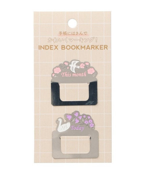 Mark's FLOWER S Index Clips Stainless Steel Bookmark Clip Page Clip Bookmarker Clip Bookmark Clip Index Tab