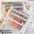 GOLD High Gloss Languo Color Gel 6 Pen Set 0.6mm Anime Pen Manga Pen Black Out Planning Pen Set Fine Point Set | 6 Pens