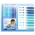 BLUE COLOR SET Languo Color Gel 6 Pen Set 0.6mm Black Out Planning Pen Set Fine Point Set | 9 Pens
