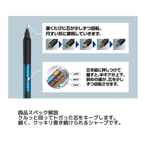 LEMON SORBET Kurutoga Gelato Colors Limited Edition Mitsubishi Kuru Toga Kurutoga 0.5mm Lead Mechanical Pencil | M5-KS 1P
