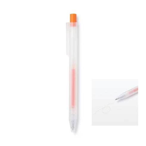 BLACK MUJI Japan Knock Gel Ink Retractable Type Ballpoint Pen 0.3mm Muji Gel Pen Smooth Gel Pen Artist Pen Anime Pen Fine Line | 0.3mm