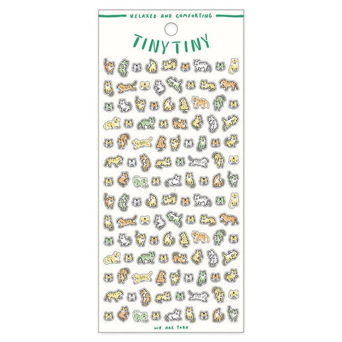 Mind Wave TINY TINY CATS Stickers Kitty Stickers Calico Stickers Grey Cat Stickers Kitties Clear Stickers Seals Bujo Sticker | 81863
