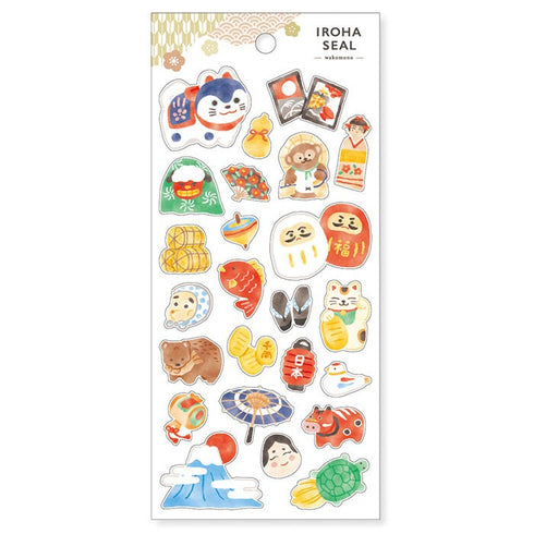Mind Wave IROHA SUMO Stickers Sumo Wrestling Japanese Culture Wrestling Matches Clear Stickers Seals Bujo Sticker | 81868