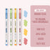 Dianshi NO SMEAR OCEAN Color Highlighter Set Refillable Highlighter Set Eco-Conscious Seven Series 4 Pen Set | Ds-834