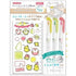Peaceful Sea Friends Ocha Collab + Zebra Brush Mildliner with Stencil Set of 3 | SE-WTF8-OC-SC