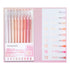GOLD High Gloss Languo Color Gel 6 Pen Set 0.6mm Anime Pen Manga Pen Black Out Planning Pen Set Fine Point Set | 6 Pens