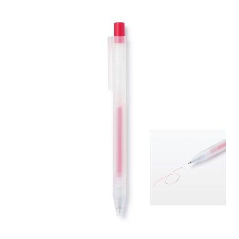 BLACK MUJI Japan Knock Gel Ink Retractable Type Ballpoint Pen 0.3mm Muji Gel Pen Smooth Gel Pen Artist Pen Anime Pen Fine Line | 0.3mm