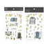 MU Lifestyle Print-On Stickers Vintage Home Vintage Doors Lenom Trees Tuscany Rub-On Stickers Transfer Stickers Translucent Sticker | 245