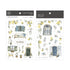 MU Lifestyle Print-On Stickers Vintage Home Vintage Doors Lenom Trees Tuscany Rub-On Stickers Transfer Stickers Translucent Sticker | 245