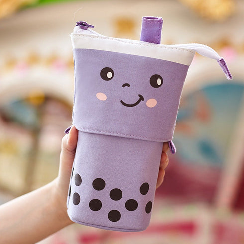 MANGO Boba Retractable Standing Pen Case Pencil Case Retractable Case Storage Case Pencil Case | 170Mm X 120Mm X 60Mm X 45Mm