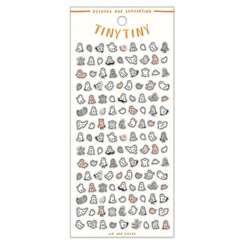 Mind Wave TINY TINY GHOSTS Stickers Ghostie Stickers Spooky Stickers Scary Stickers Halloween Clear Stickers Seals Bujo Sticker | 81864