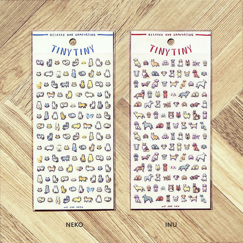 Mind Wave TINY TINY RABBIT Stickers Bunniy Stickers Pet Stickers Wildlife Stickers Nature Clear Stickers Seals Bujo Sticker | 81862