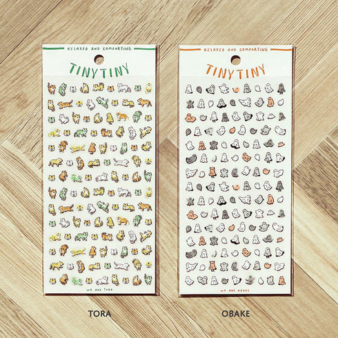 Mind Wave TINY TINY GHOSTS Stickers Ghostie Stickers Spooky Stickers Scary Stickers Halloween Clear Stickers Seals Bujo Sticker | 81864