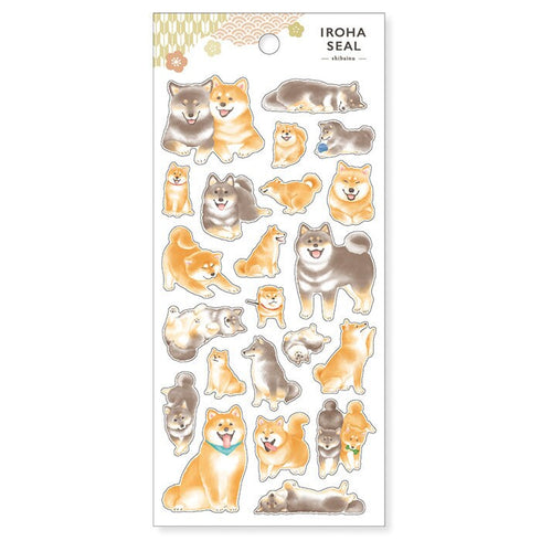 Mind Wave IROHA JAPAN CULTURE Stickers Lucky Cat Turtle Bank Mt. Fuji Parasol Clear Stickers Seals Bujo Sticker | 81869