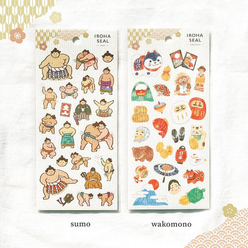 Mind Wave IROHA SUSHI Stickers Sushi Rice Bowl Fish Stew Tempura Clear Stickers Seals Bujo Sticker | 81866