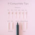 LUMOS MINI Refillable Fineliner & Brush Pen Anodized Aluminum Fill With Your Ink Refillable 11 Tip Sizes 0.1mm To Brush Eco-Friendly