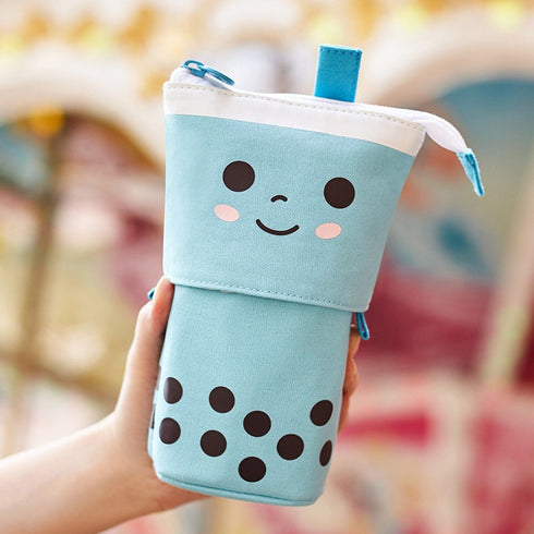 MANGO Boba Retractable Standing Pen Case Pencil Case Retractable Case Storage Case Pencil Case | 170Mm X 120Mm X 60Mm X 45Mm