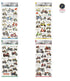 HONDA MOPED Kamio Japan Stickers Adult Visual Dictionary Motorcycle Motorbike Honda Moped Gold Foil Stickers | 211424